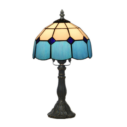 Designer-Tischlampe – Handgefertigtes Tiffany-Glas in verschiedenen Farben