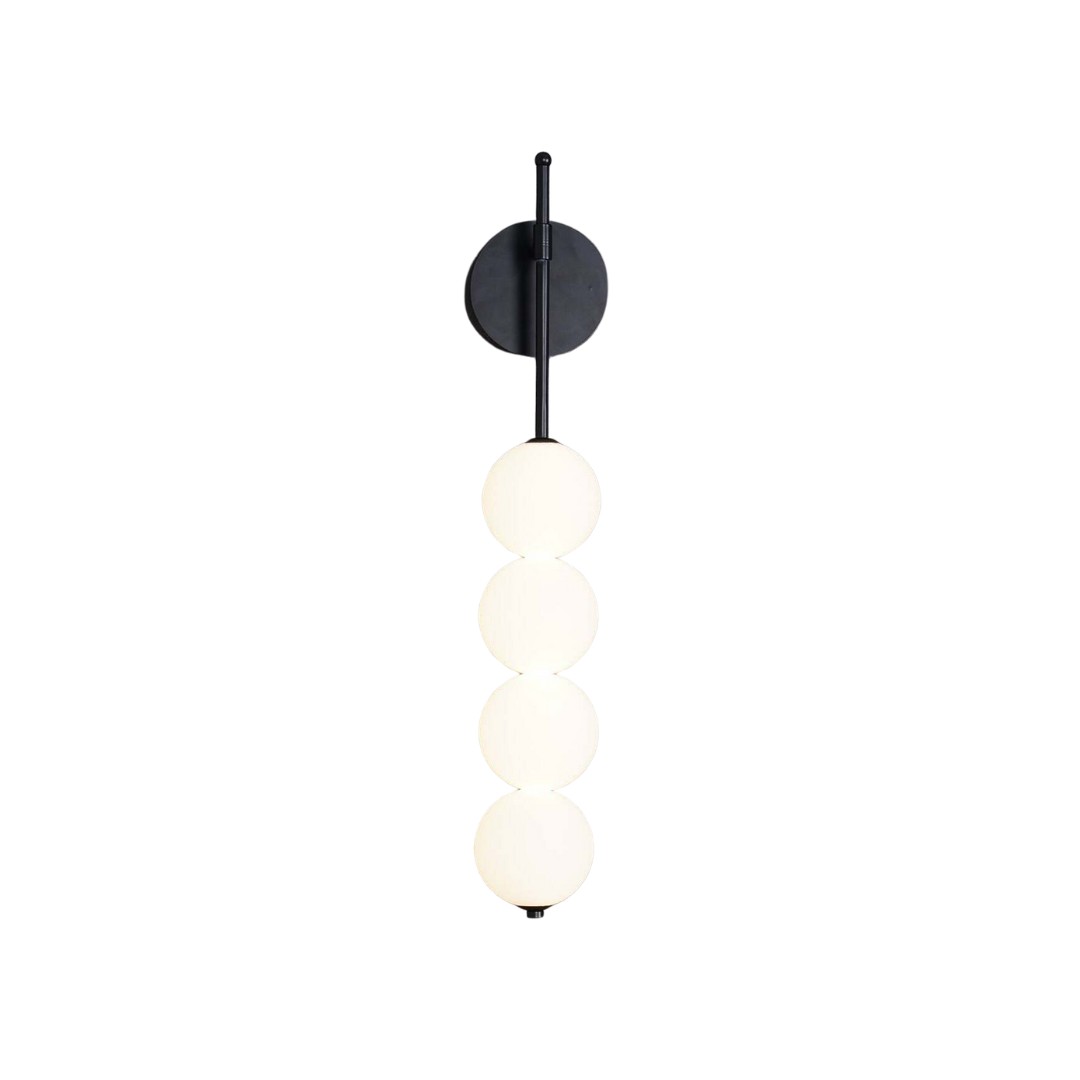 Moderne Japandi-Wandlampe mit warmem LED-Licht