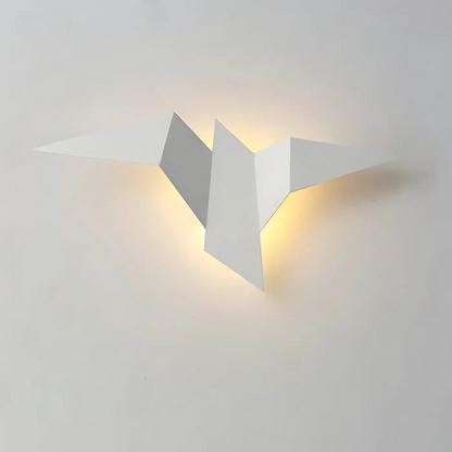 Origami-Wandleuchte im japanischen Design