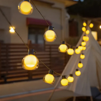 Hawai Solar-Lichterkette – Warmes LED-Stimmungslicht mit Fernbedienung