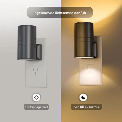 Dimmbare LED-Steckdosenlampe mit Sensor – Stilvolles Licht für moderne Räume