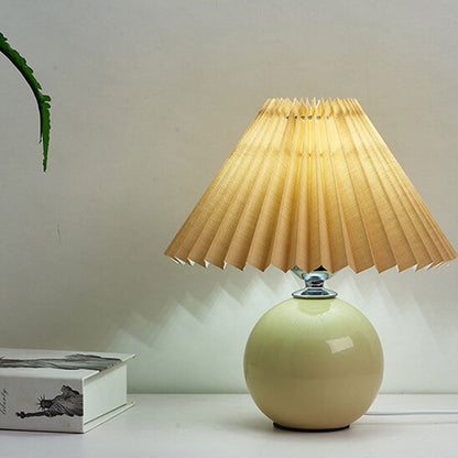 Moderne Keramik-Tischlampe mit Stoffschirm – erhältlich in vielen Farben
