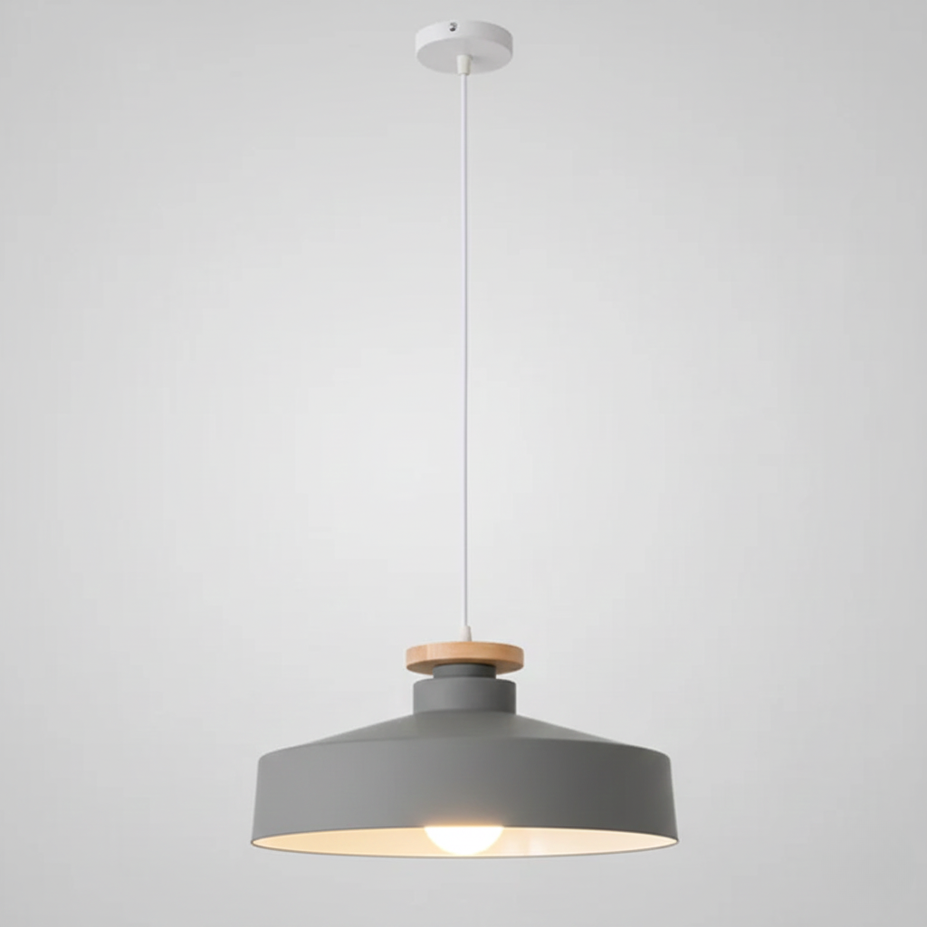 Skandinavische Holz-Pendelleuchte – Modern und Warm