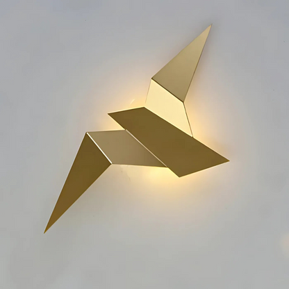 Origami-Wandleuchte im japanischen Design