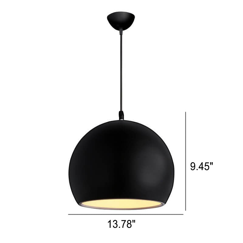Moderne Aluminium-Hängelampe – Schwarz, Weiß, Gelb, Blau, Rosa, Rot, Grün, Grau – E26