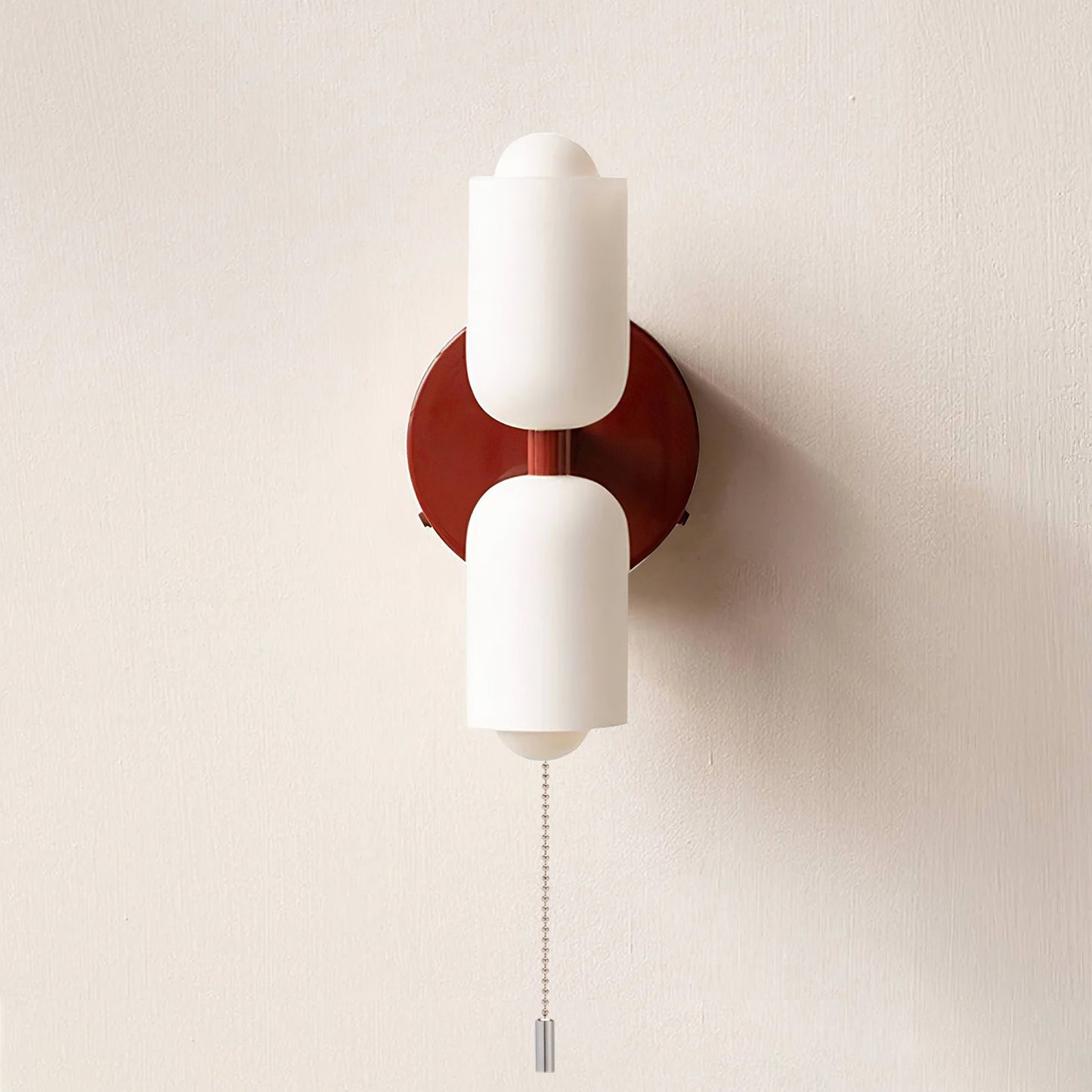 Döle – Moderne Wandlampe mit doppeltem Glasschirm (E14, für Innenräume)