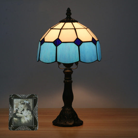 Designer-Tischlampe – Handgefertigtes Tiffany-Glas in verschiedenen Farben