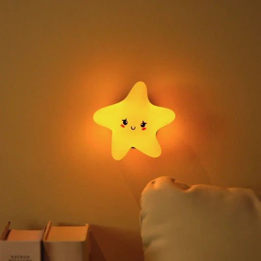Süße Kinder-Nachtlichter – Stern, Mond und Wolke