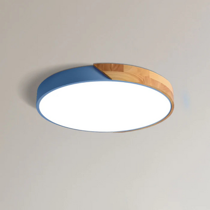 Skandinavische LED-Deckenlampe aus Holz und Acryl – Modernes Minimalismus-Design