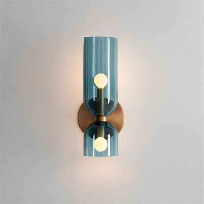 Flute – Elegante Wandleuchte aus Glas und Eisen im Retro-Stil