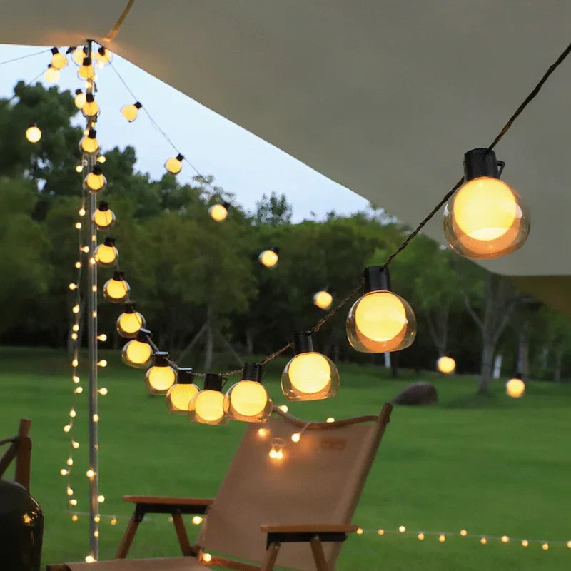 Hawai Solar-Lichterkette – Warmes LED-Stimmungslicht mit Fernbedienung