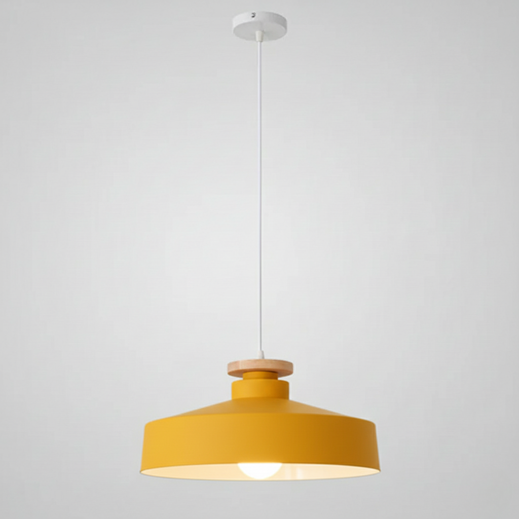 Skandinavische Holz-Pendelleuchte – Modern und Warm