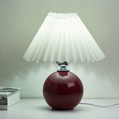 Moderne Keramik-Tischlampe mit Stoffschirm – erhältlich in vielen Farben