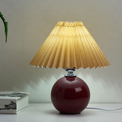 Moderne Keramik-Tischlampe mit Stoffschirm – erhältlich in vielen Farben