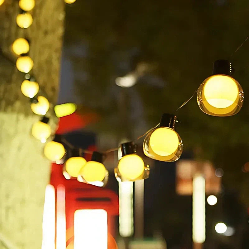 Hawai Solar-Lichterkette – Warmes LED-Stimmungslicht mit Fernbedienung