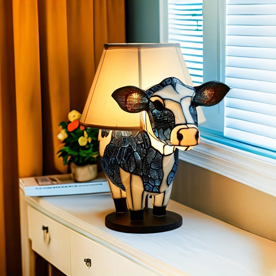 StarCow – Nachtlicht aus Kunstharz in Kuhform für Schlaf- und Wohnzimmer