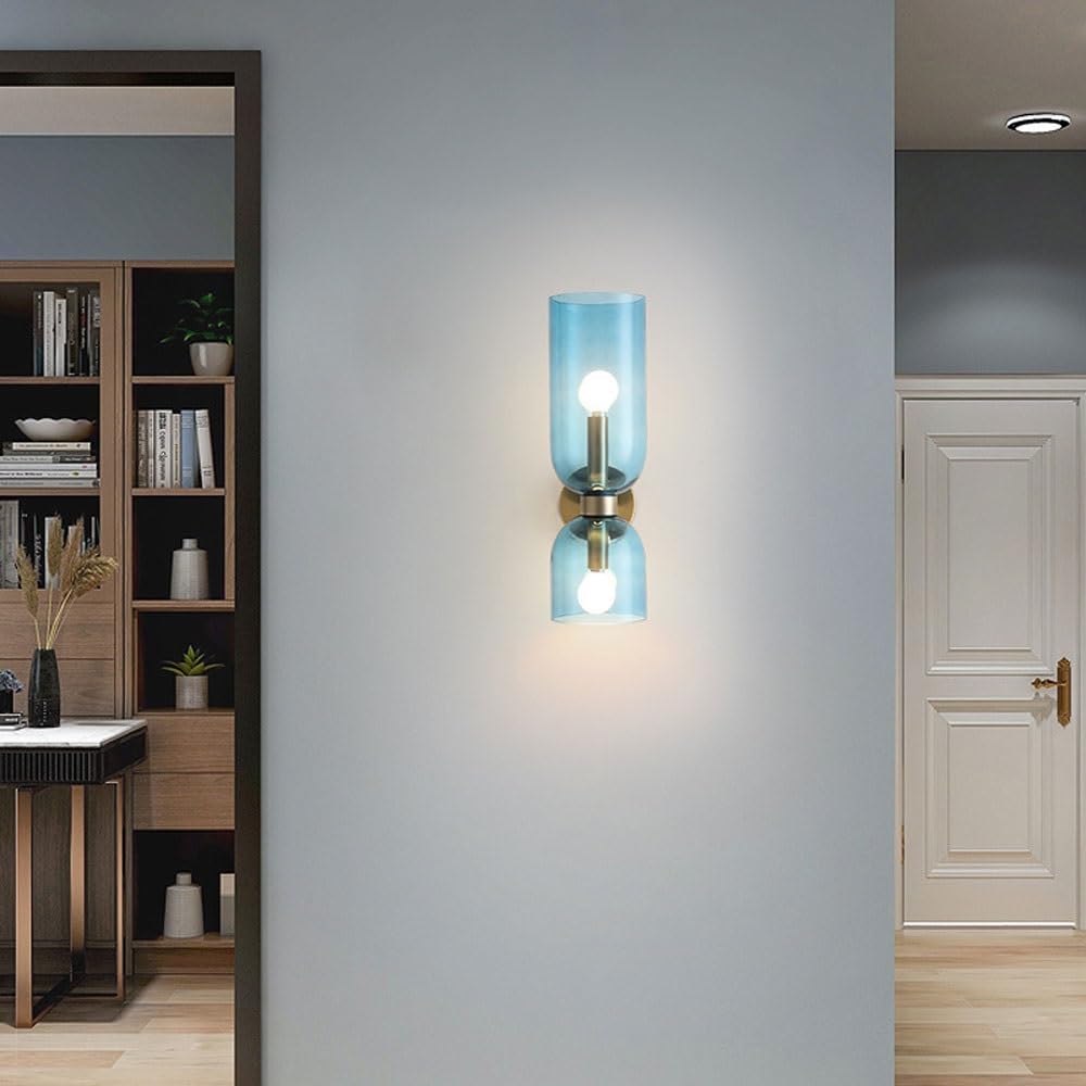 Flute – Elegante Wandleuchte aus Glas und Eisen im Retro-Stil