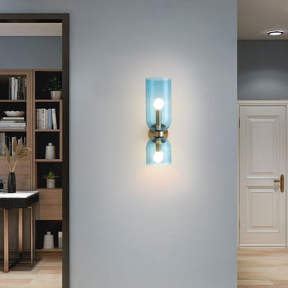 Flute – Elegante Wandleuchte aus Glas und Eisen im Retro-Stil