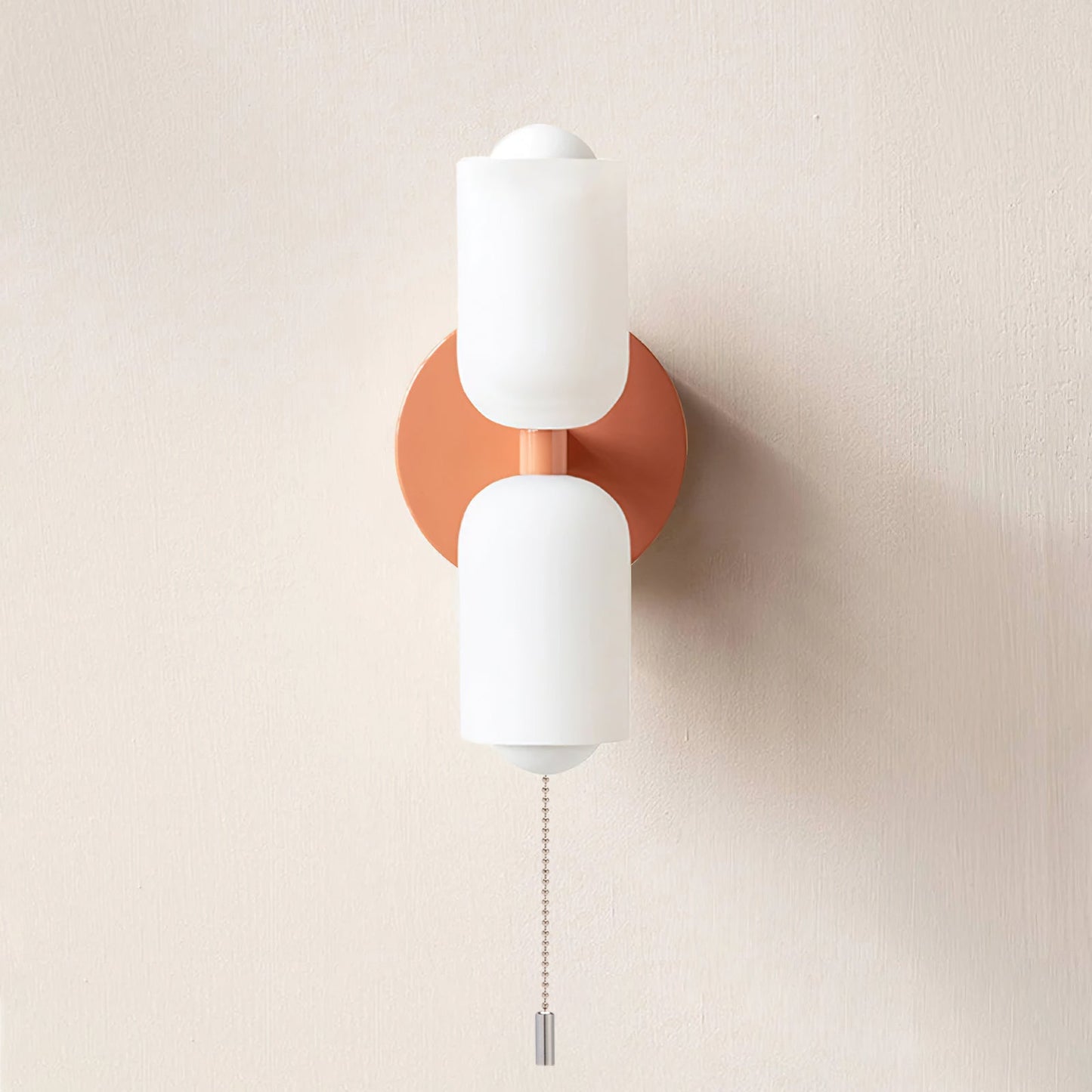 Döle – Moderne Wandlampe mit doppeltem Glasschirm (E14, für Innenräume)