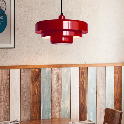 Runde stilvolle Eisen-Pendelleuchte – elegantes Industrial-Design für Zuhause und Küche