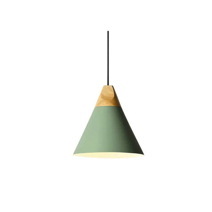 Ovia – Skandinavische Pendelleuchte aus Holz und Aluminium, minimalistisches Design