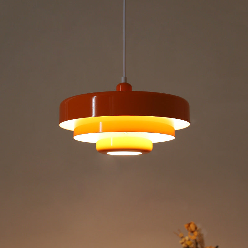 Runde stilvolle Eisen-Pendelleuchte – elegantes Industrial-Design für Zuhause und Küche