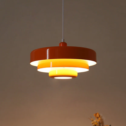 Runde stilvolle Eisen-Pendelleuchte – elegantes Industrial-Design für Zuhause und Küche