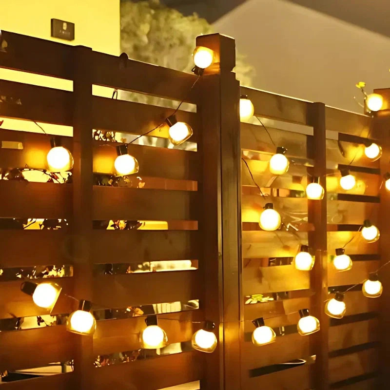 Hawai Solar-Lichterkette – Warmes LED-Stimmungslicht mit Fernbedienung