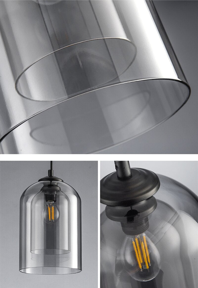 Nöro – Stilvolle skandinavische Glas-Pendelleuchte für Küche und Wohnzimmer