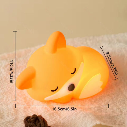 Foxy – Fuchs-Nachtlampe mit LED und Tipp-Funktion