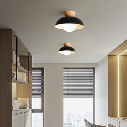 Moderne minimalistische Halbeinbau-Deckenleuchte