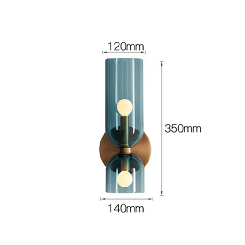 Flute – Elegante Wandleuchte aus Glas und Eisen im Retro-Stil