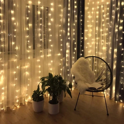LED-Lichterkette – Warme Stimmungsbeleuchtung mit 8 Lichtmodi