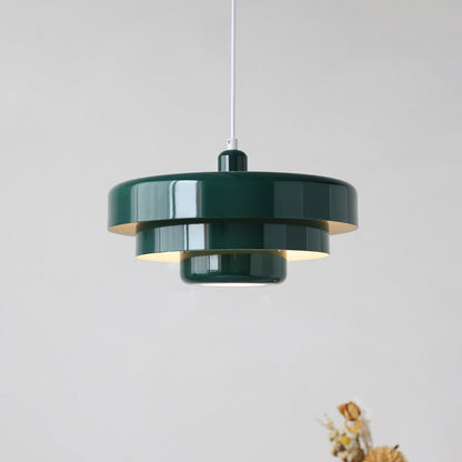 Runde stilvolle Eisen-Pendelleuchte – elegantes Industrial-Design für Zuhause und Küche