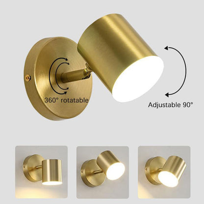 Skära – Minimalistische Wandleuchte mit integrierter LED und goldenem Finish