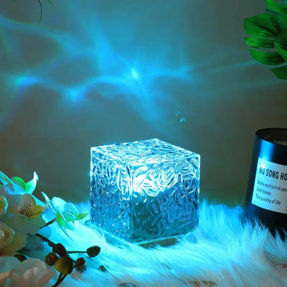 Cubo – Würfellampe mit prismatischem Licht
