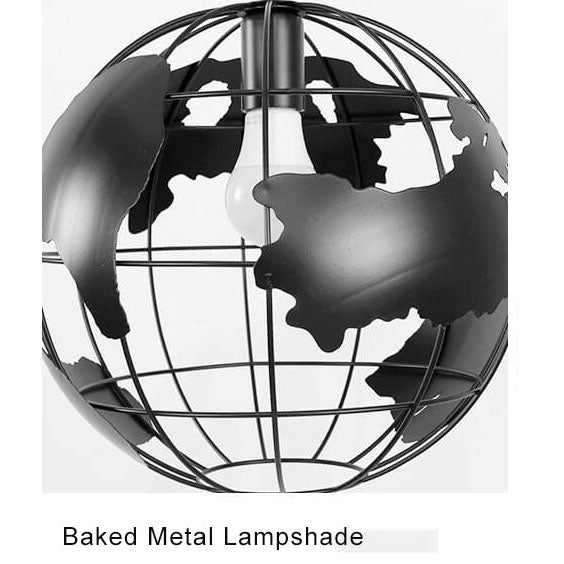 Industrielle Pendelleuchte World – schwarz oder weiß – Fassung E26
