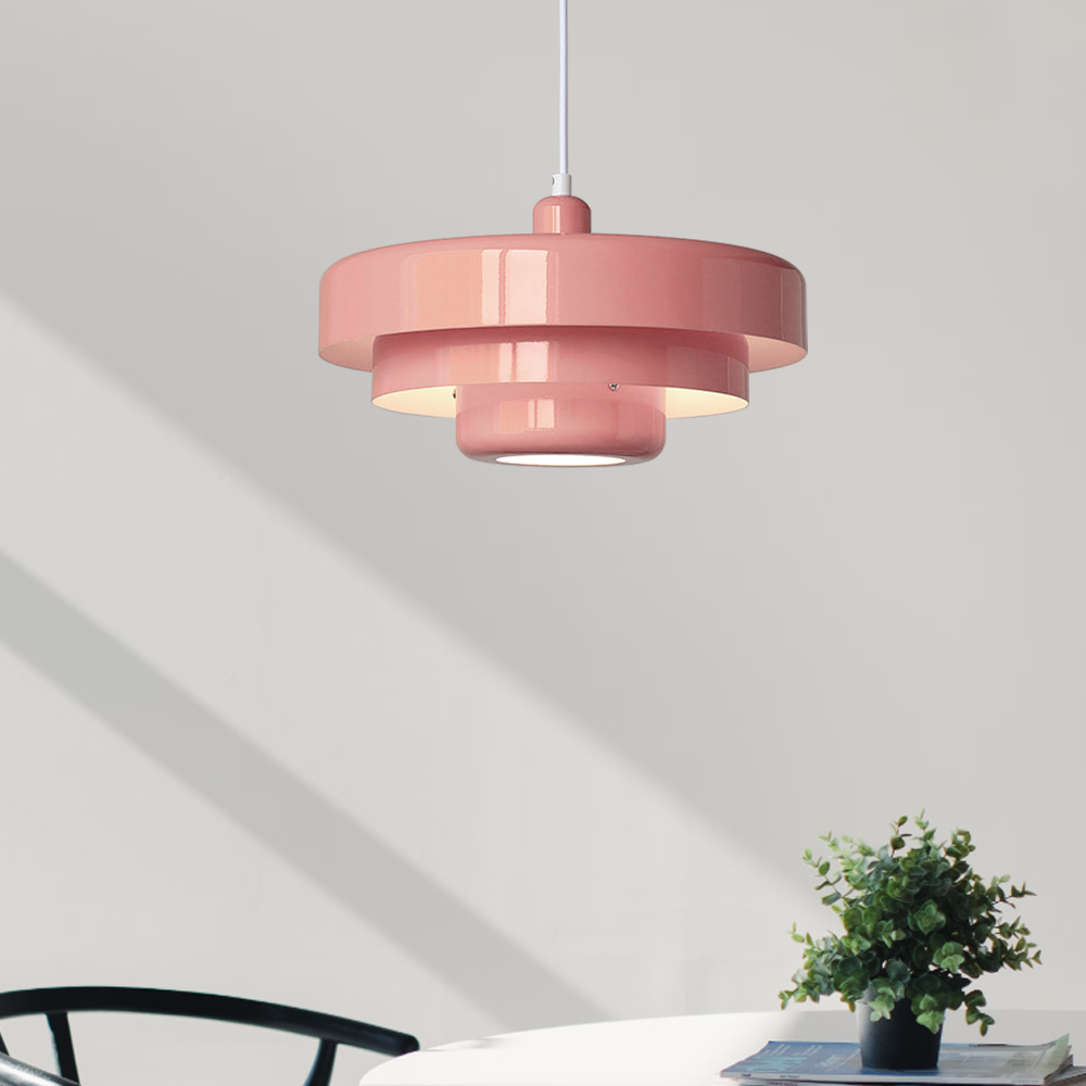 Runde stilvolle Eisen-Pendelleuchte – elegantes Industrial-Design für Zuhause und Küche