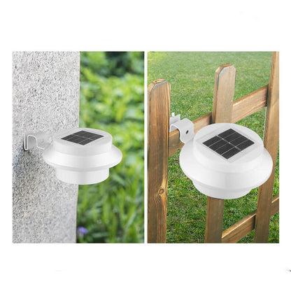 Industrielle Solar-Wandleuchte – Schwarz/Weiß – Wetterfest
