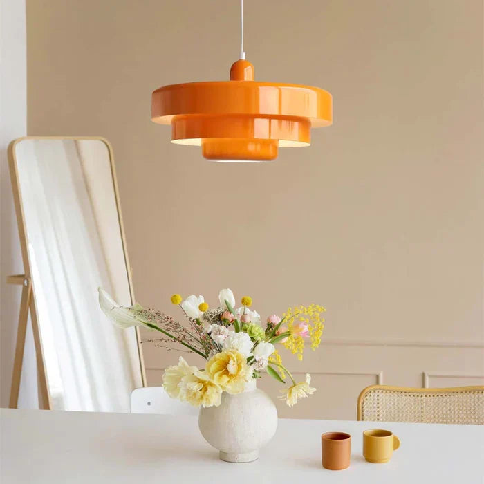 Runde stilvolle Eisen-Pendelleuchte – elegantes Industrial-Design für Zuhause und Küche