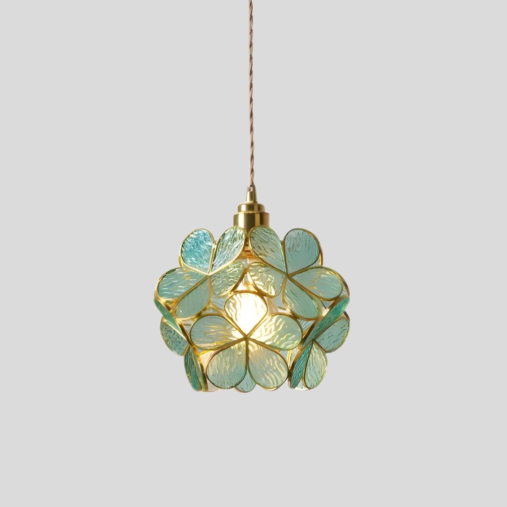 Vintage Glas-Hängeleuchte Tiffany – Bunt, Handgefertigtes Design