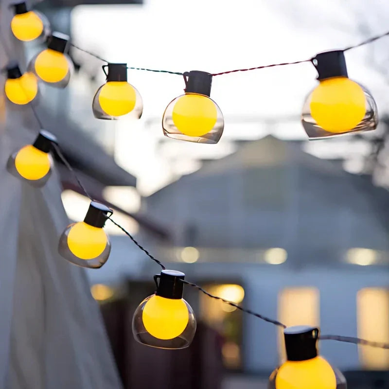 Hawai Solar-Lichterkette – Warmes LED-Stimmungslicht mit Fernbedienung
