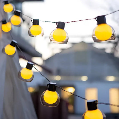 Hawai Solar-Lichterkette – Warmes LED-Stimmungslicht mit Fernbedienung