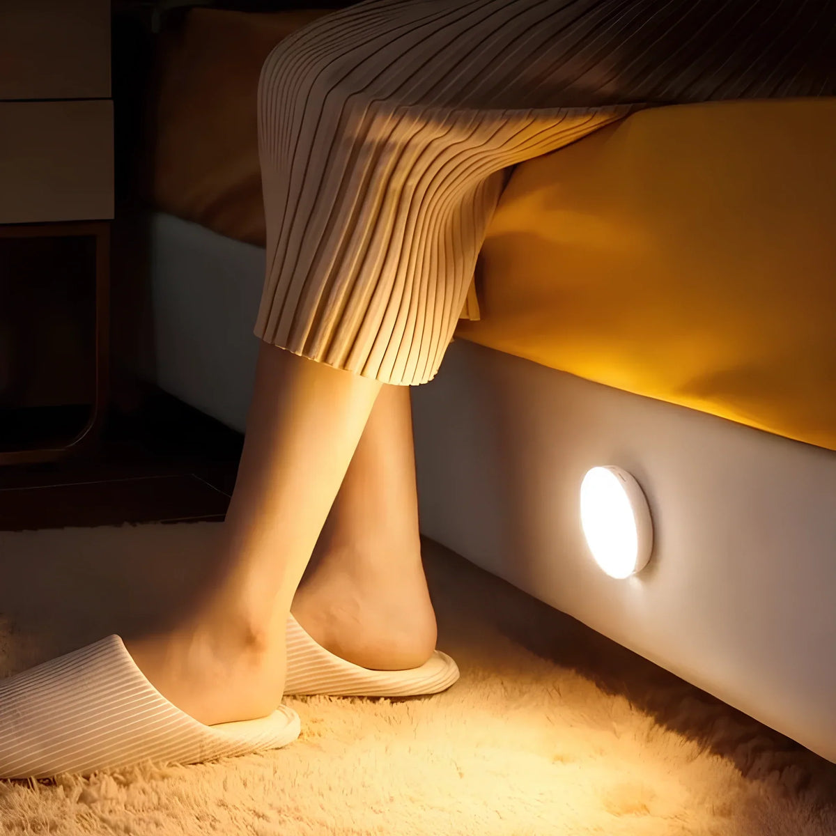 Minimalistische Japandi-Wandleuchte mit Magnethalterung