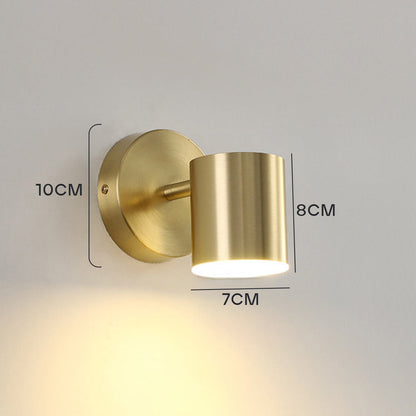 Skära – Minimalistische Wandleuchte mit integrierter LED und goldenem Finish