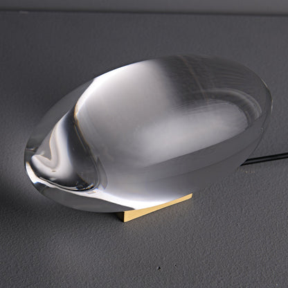 Elegante Tischlampe mit Kristalllinse – stimmungsvolles Licht und vielfältige LED-Modi