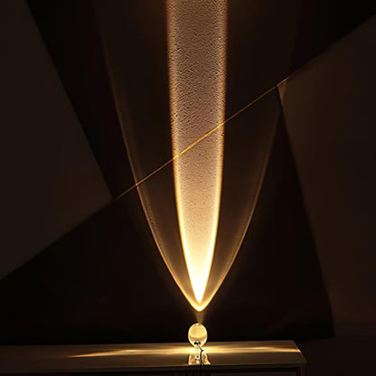 Elegante Tischlampe mit Kristalllinse – stimmungsvolles Licht und vielfältige LED-Modi