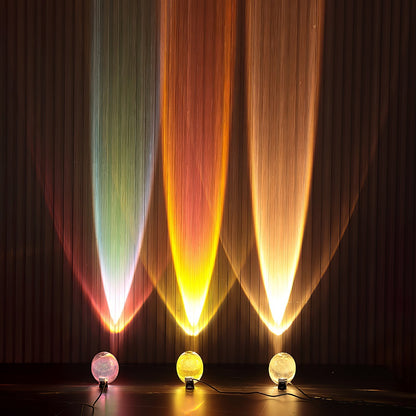 Elegante Tischlampe mit Kristalllinse – stimmungsvolles Licht und vielfältige LED-Modi