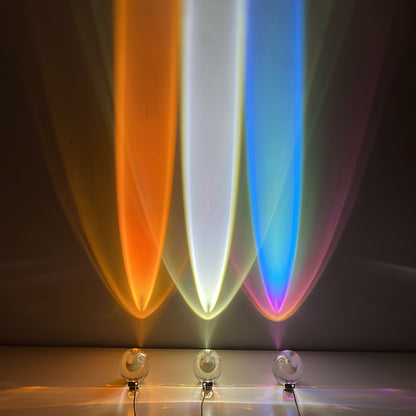 Elegante Tischlampe mit Kristalllinse – stimmungsvolles Licht und vielfältige LED-Modi