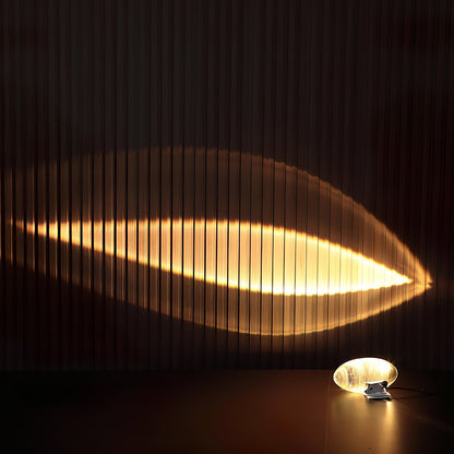 Elegante Tischlampe mit Kristalllinse – stimmungsvolles Licht und vielfältige LED-Modi